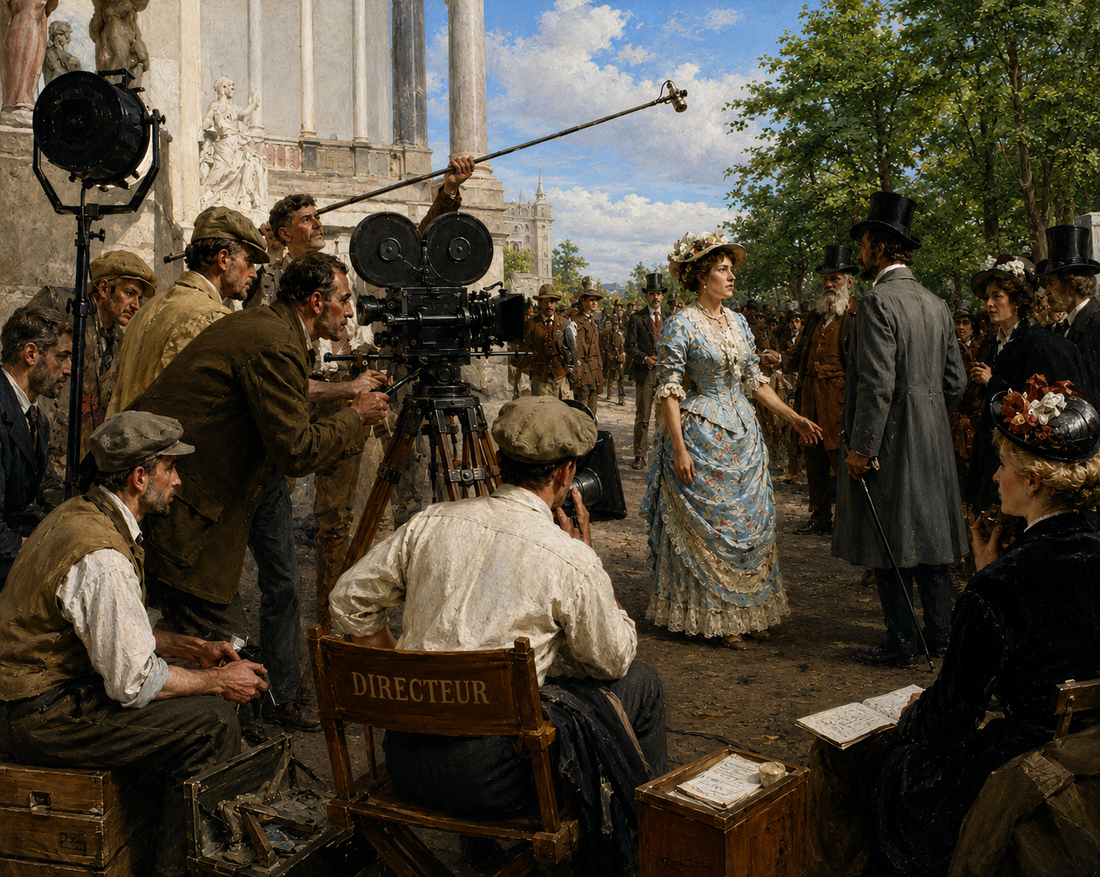 Scène de cinéma en peinture
