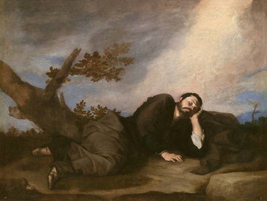 Il s'agit très probablement du Songe de Jacob peint par José de Ribera (1591‑1652), dit Lo Spagnoletto.